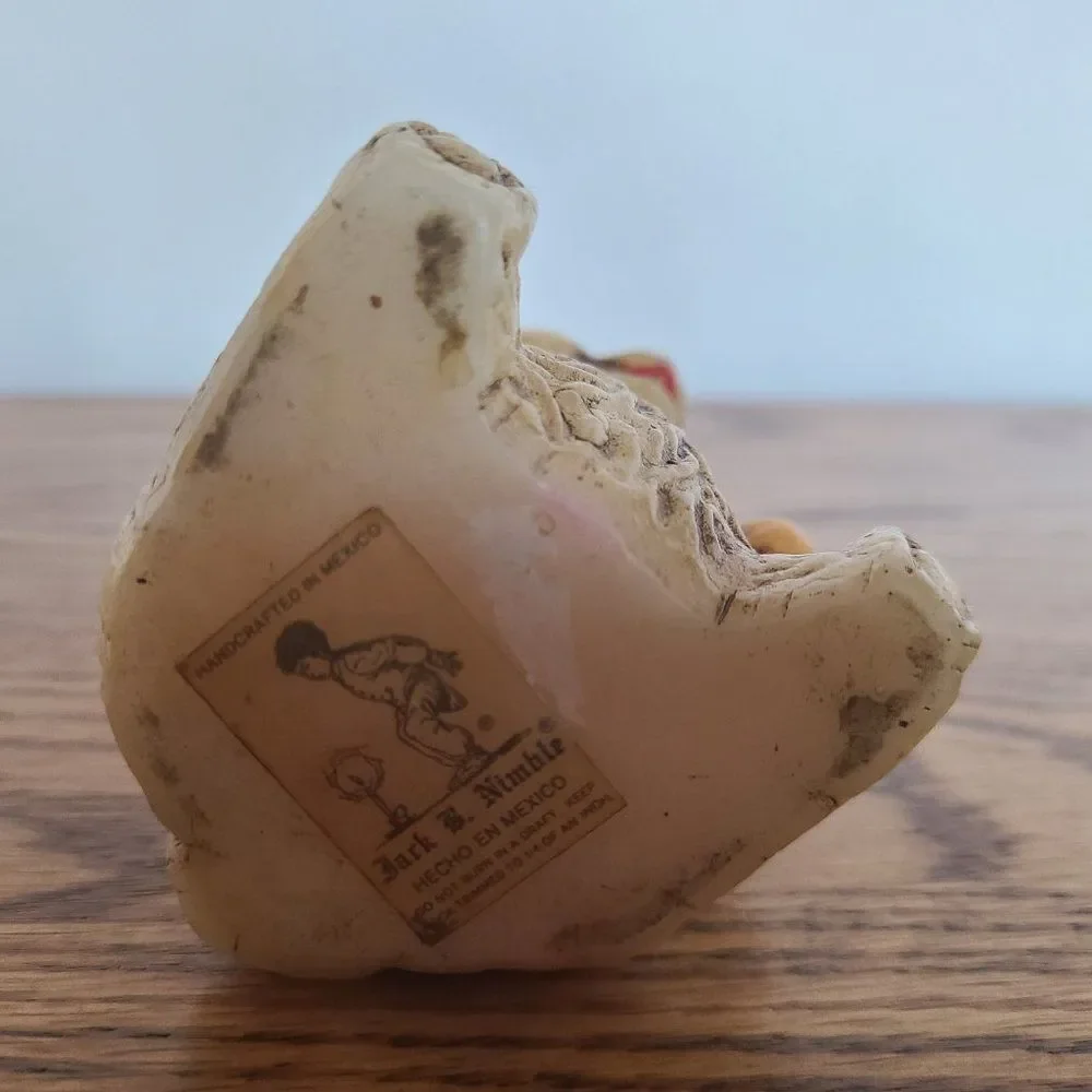 Vintage Novelty Bear Wax Candle - JACK B. NIMBLE BEAR - Vintage Rare UNIQUE